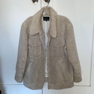 Something navy teddy coat